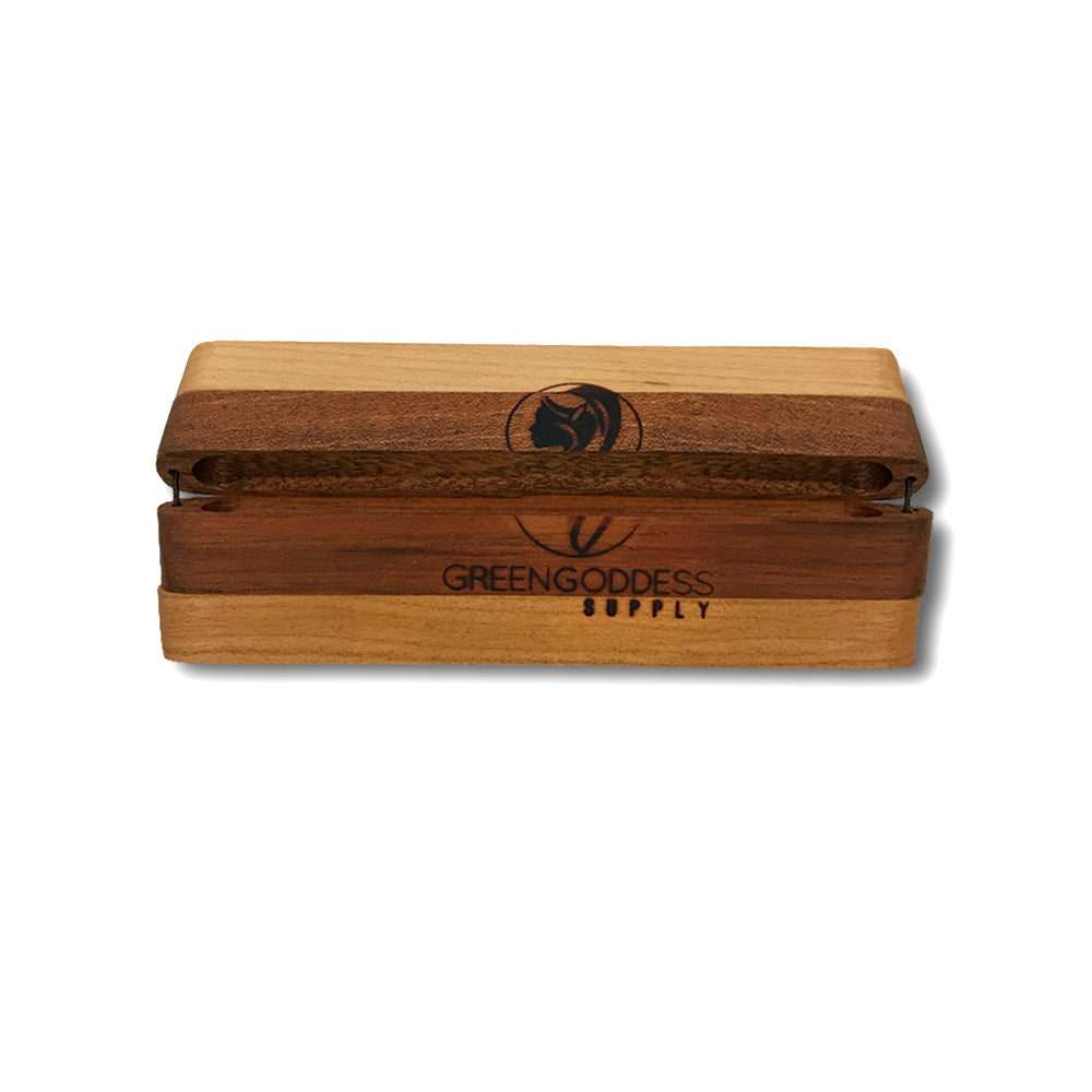 PotPocket - Handmade Wooden Holder for Cigarettes, Joints, Blunts and Cones - Green Goddess Supply