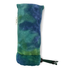 11" Padded Fleece Pipe Pouch - Large, Blue-Green TieDye - Green Goddess Supply