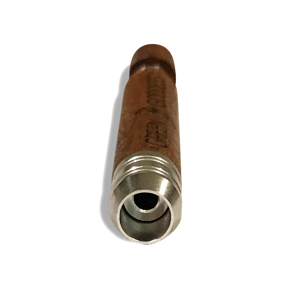 Classy Wood Handle One-Hitter Bat with Spring Loaded Ash Ejector - Green Goddess Supply