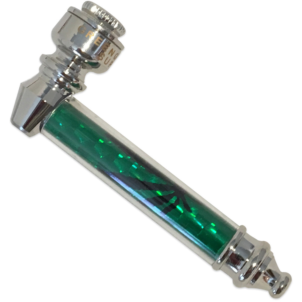 87mm Reggae Pipe - Green - Green Goddess Supply