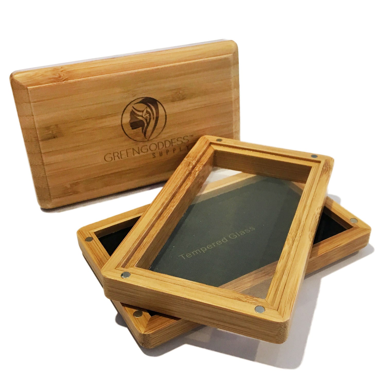 Mini Bamboo Pollen Sifter Box - Green Goddess Supply