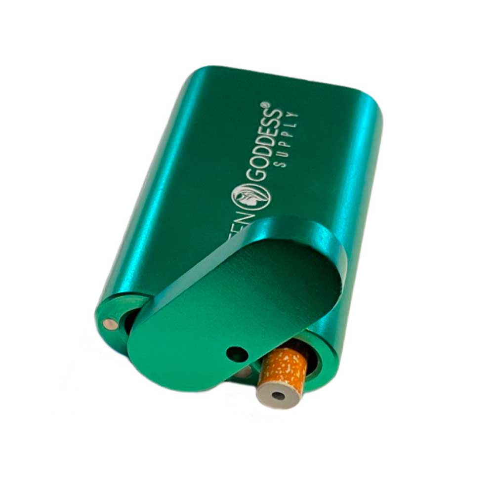 green aluminum dugout