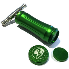 Premium Aluminum Pollen Press with "T-Press" Style One-Piece Handle - Green Goddess Supply