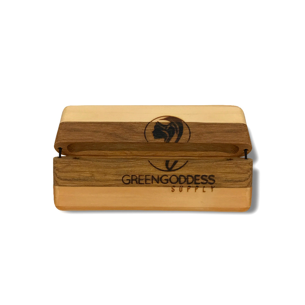 PotPocket - Handmade Wooden Holder for Cigarettes, Joints, Blunts and Cones - Green Goddess Supply