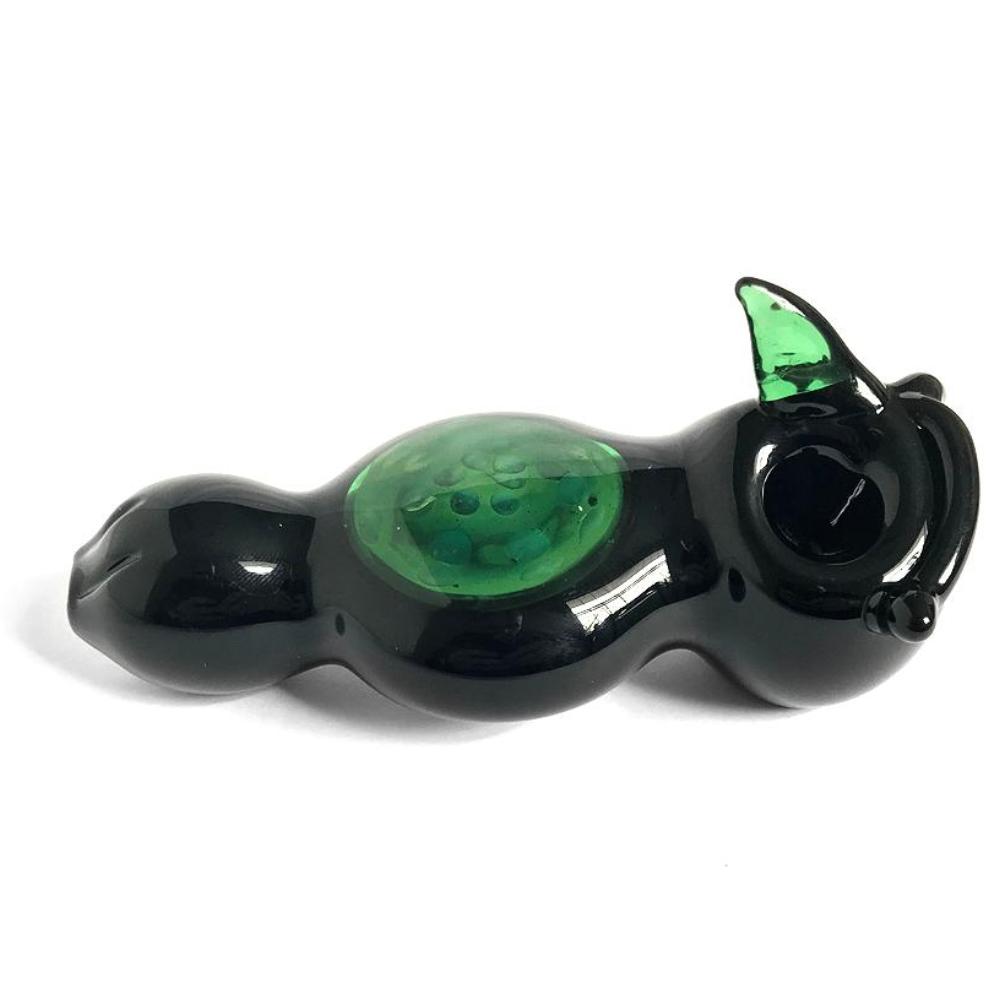 The Wise Owl - Double Bowl Glass Spoon - Green Goddess Supply