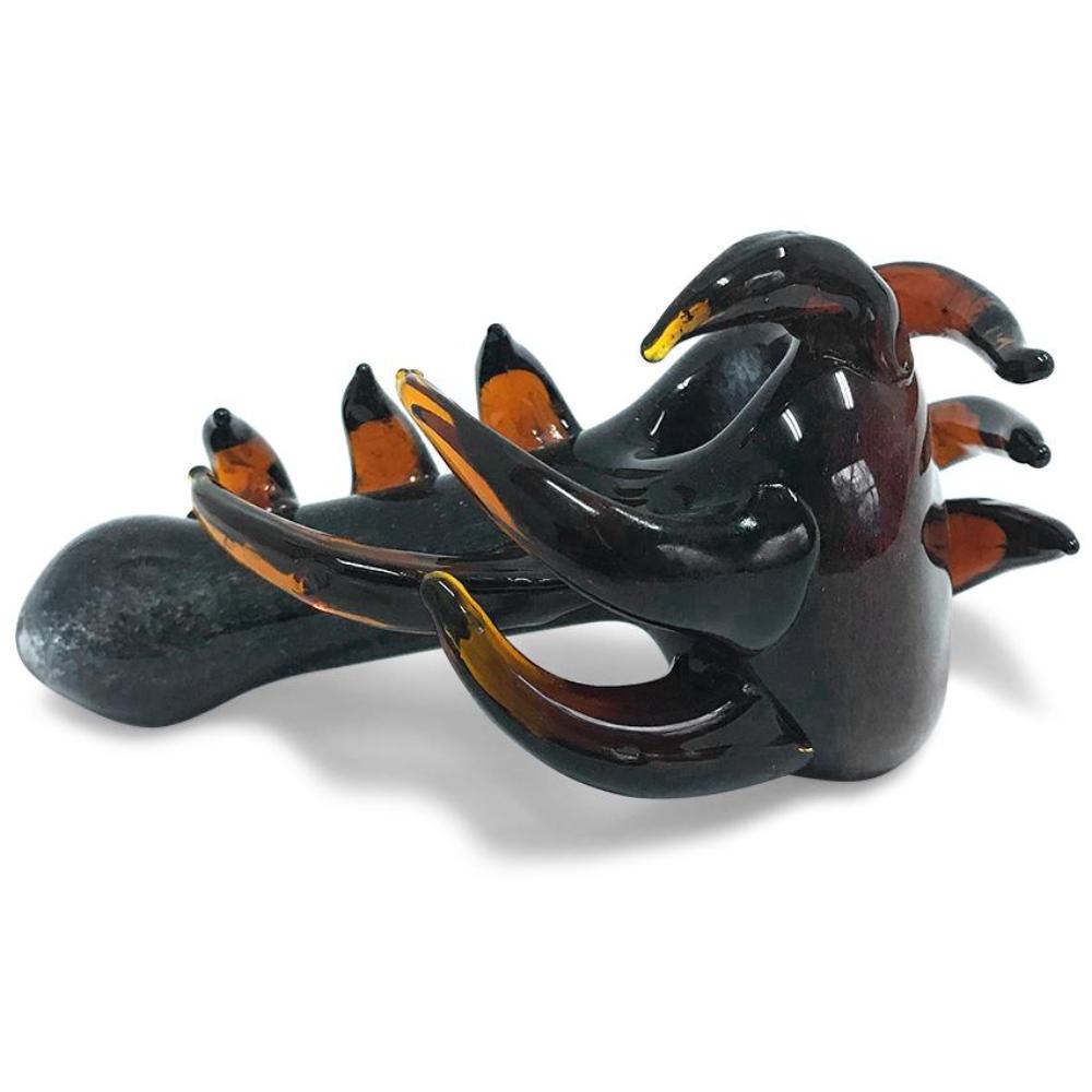 The Horny Demon - A Dark Glass Spoon - Green Goddess Supply