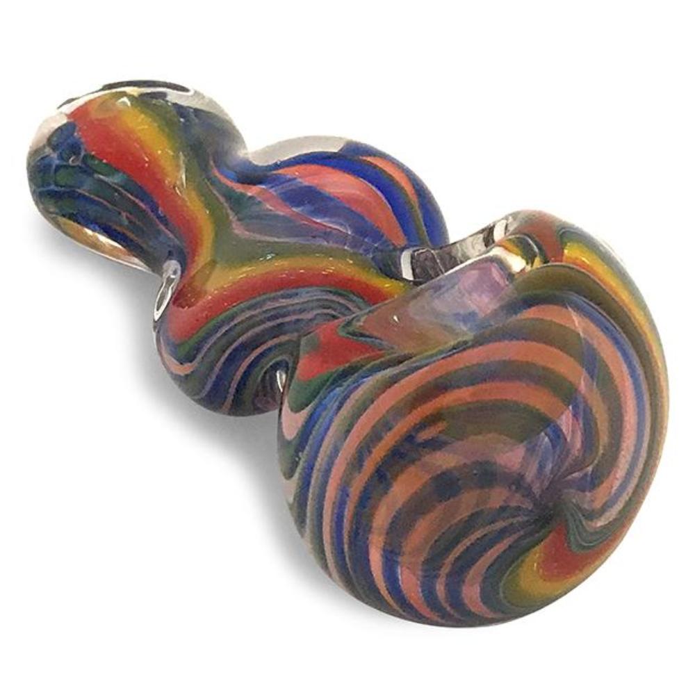 Rainbow Glitter Glass Spoon - Green Goddess Supply