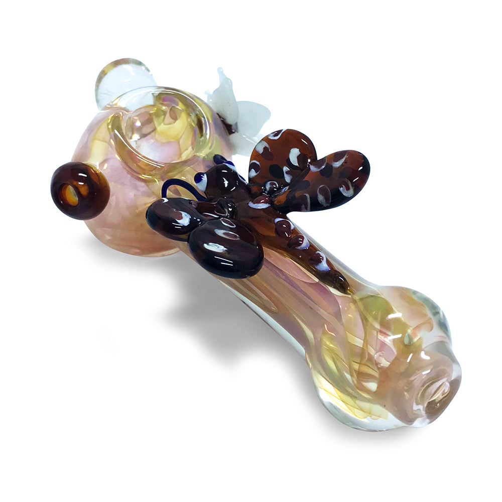 Dragon Fly on Pastel Glass Spoon - Green Goddess Supply