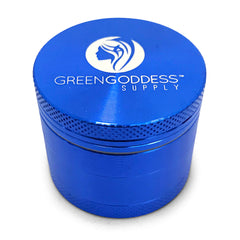 1.5 inch 4-Piece Aluminum Grinder - Blue - Green Goddess Supply
