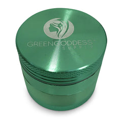 1.5 inch 4-Piece Aluminum Grinder - Green - Green Goddess Supply