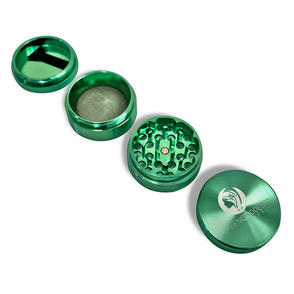 1.5 inch 4-Piece Aluminum Grinder - Green