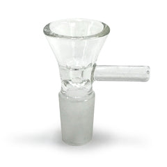 14mm Teacup Herb Holder (Clear, Thick Glass) - Green Goddess Supply