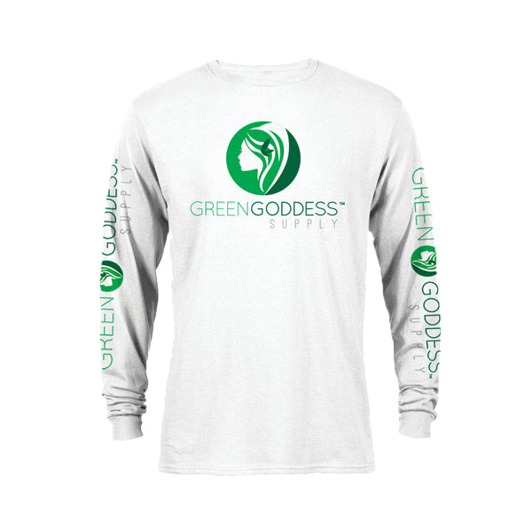 Long Sleeve White Logo Tee