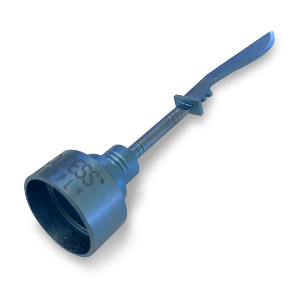 Blue Scimitar Titanium Carb Cap