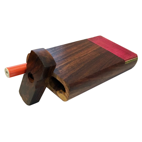 4" Swivel Cap Wooden Dugout - Multi-Color / Pink Tie Dye
