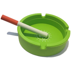 Round Silicone Ashtray - Green - Green Goddess Supply