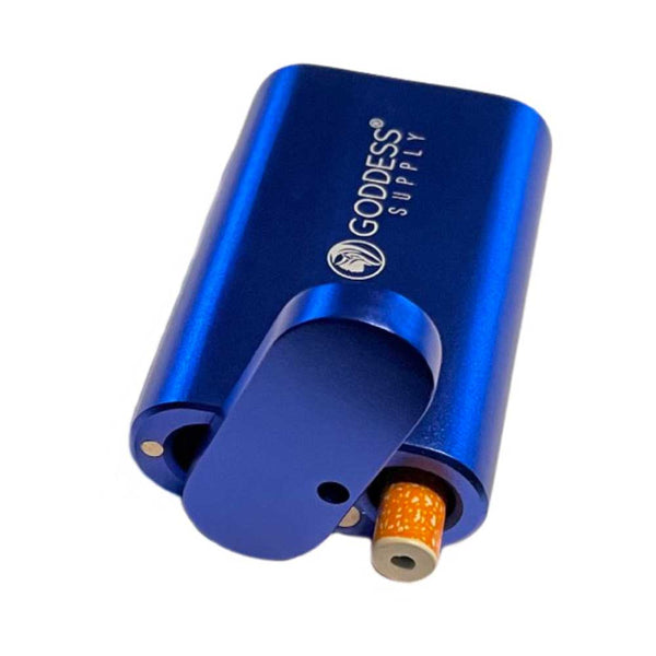 3" Aluminum Dugout with Magnetic Top - Blue