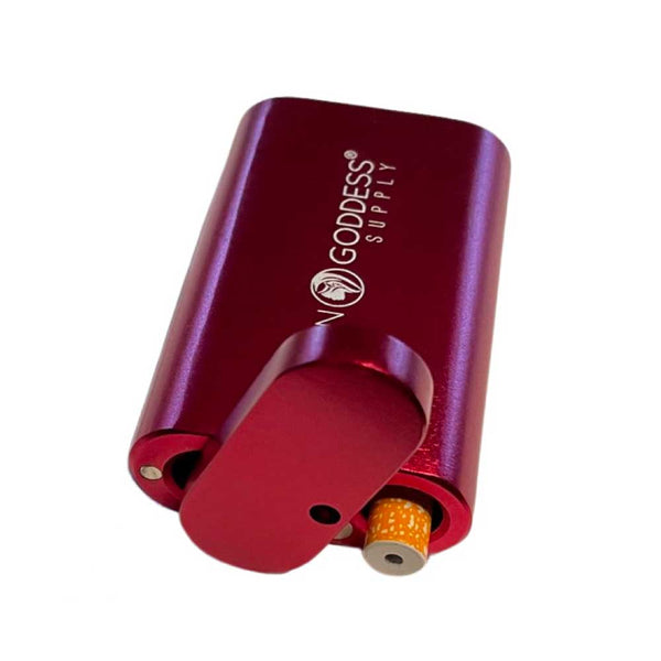 3" Aluminum Dugout with Magnetic Top - Red