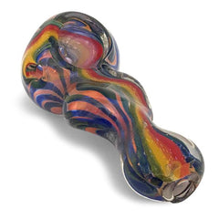 Rainbow Glitter Glass Spoon - Green Goddess Supply