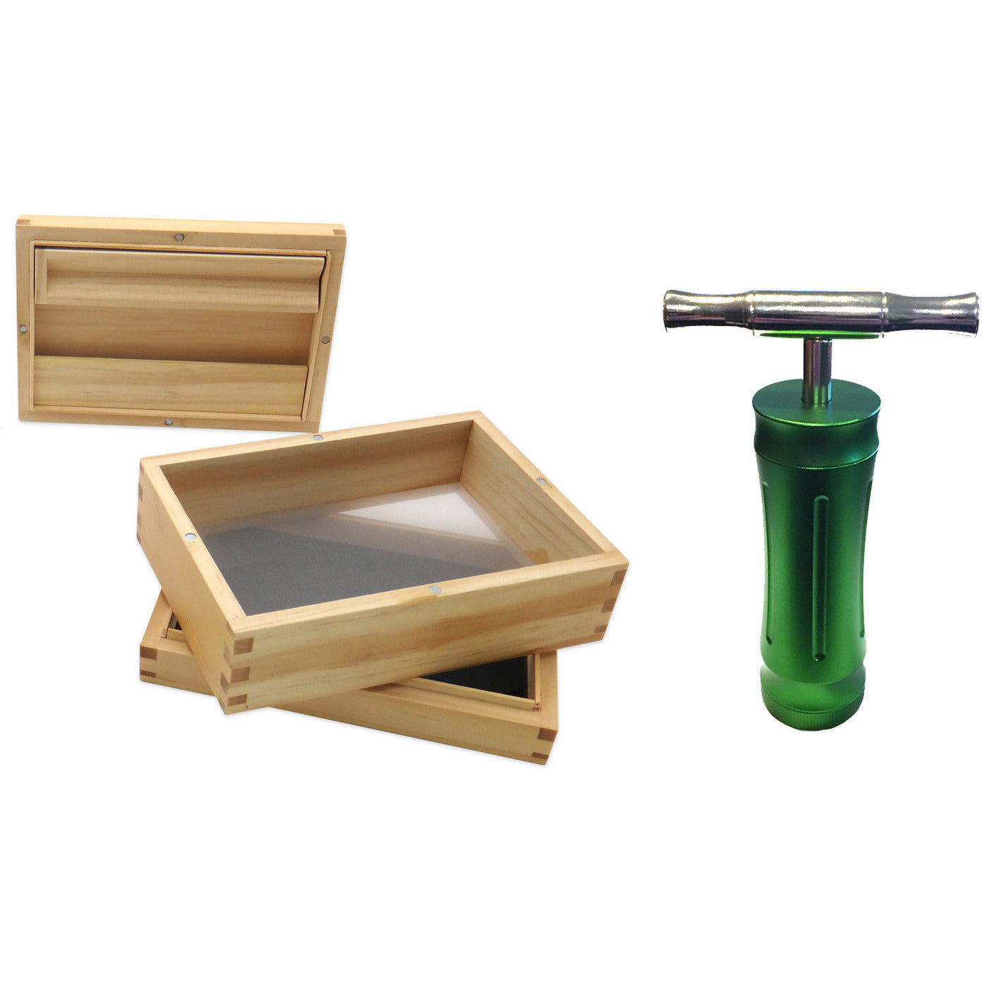 Pine Sifter Box & Pollen Press (Bundle) - Green Goddess Supply
