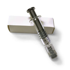 1ml Glass Syringe with Stainless Steel Plunger (Silver) - Green Goddess Supply