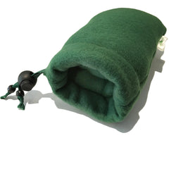 7" Padded Fleece Pipe Pouch - Green - Green Goddess Supply